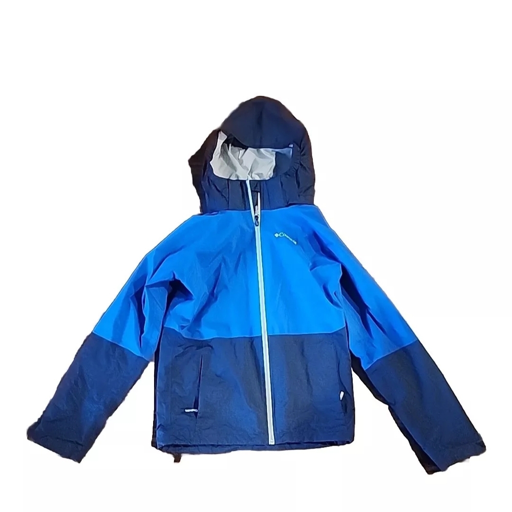 Columbia Blue and Black Hooded Jacket